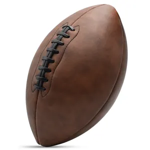 Retro American Football Customized Chinese-made PU Leather F9 Rugby Ball Of High Quality