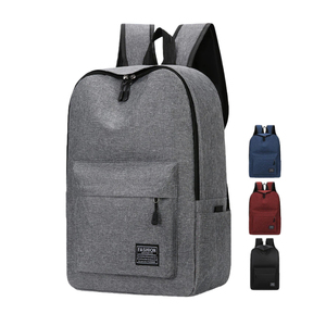 Promotional Custom Logo Classic Nylon Durable Laptop Backpack Zipper Closure for Men College Students Children School Travel