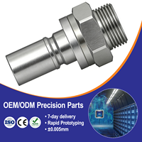 Connecteur rapide en acier inoxydable usiné CNC pour systèmes de refroidissement industriels et circuits de refroidissement liquide