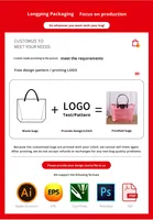 Bolsa de Lona al por Mayor, Personalizada, Ecológica, Resistente, con Bordado Artístico, Logotipo, Bolsa de Compras con Cremallera y Bolsillo, Bolsa de Mano para Regalo