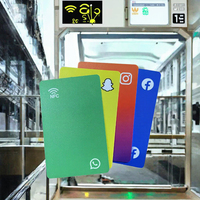 Carte NFC NTAG216 en PVC 13,56 MHz de haute qualité, étanche et programmable, marque CLF, pour les réseaux sociaux et la personnalisation, vente en gros
