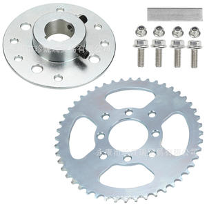 Kit de pignon de karting, 60 dents, alésage de 25,4 mm, pignon à chaîne à rouleaux en acier pour réparation de chaîne 420 - Product Image 1