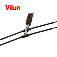 Varillas de Blindaje Helicoidales de Aleación de Aluminio 6061 para Líneas de Alta Tensión, Longitud Personalizada, Certificación ISO9001, Marca Vilun, Estándar IEC 61284