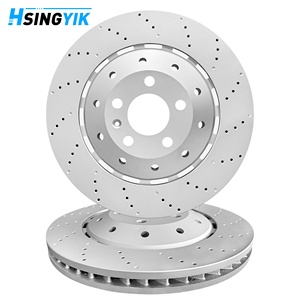 Kit de disques de frein avant pour système de freinage, accessoires, HT250/haute teneur en carbone, certifié ISO9001/TS16949, garantie 1 an pour Audi A5 - Product Image 1