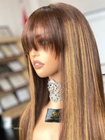 Perruques en cheveux humains SHY HAIR HD, perruque frontale sans colle, densité personnalisée, fournisseur de perruques en dentelle avec nœuds blanchis
