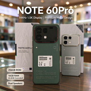 สมาร์ทโฟนขายดี ราคาประหยัด รุ่น Note 60Pro ของใหม่แกะกล่อง เวอร์ชั่น Global มีหลายสีให้เลือกสำหรับขายส่ง - Product Image 3