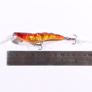 Esche Artificiali Rigide MI139 da 10,5 cm e 13g a Forma di <span class=keywords><strong>Gamberetto</strong></span> <span class=keywords><strong>con</strong></span> Amo a Piuma per la <span class=keywords><strong>Pesca</strong></span> - Vendita all'Ingrosso - Product Image 4