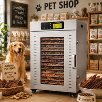 SUNMAX 16-bakjes industriële fruit- en groente elektrische voedseldroger met 1 jaar garantie, aanbieding