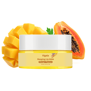<span class=keywords><strong>Masque</strong></span> de nuit pour les lèvres nourrissant biologique longue durée à la papaye et à la mangue pour les lèvres gercées et sèches - Product Image 1