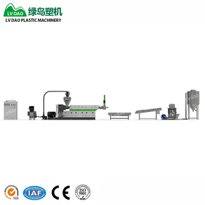 Lvdao Hot Sale Film PP PE Plastic Automatic Crushing Line plastic recycling machine