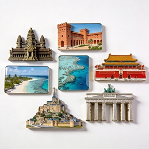 Imanes de nevera personalizados de metal con paisajes de <span class=keywords><strong>Granada</strong></span>, suministro de fábrica para recuerdos de viaje de ciudades españolas - Product Image 5