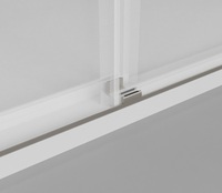 Cuctom 10mm d'épaisseur en verre trempé cabine de douche sans cadre Double porte de douche coulissante pour salle de bain