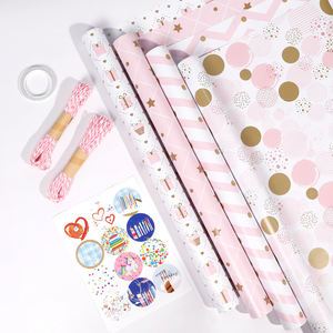 Premium reciclado personalizado impreso niños fiesta de cumpleaños regalo de lujo embalaje personalizado para papel de regalo - Product Image 6