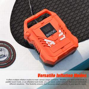 Pompe à pagaie haute pression 22PSI Portable 12V <span class=keywords><strong>voiture</strong></span> <span class=keywords><strong>compresseur</strong></span> d'air électrique Support gonflage/dégonflage, 3 Modes de travail Auto - Product Image 5