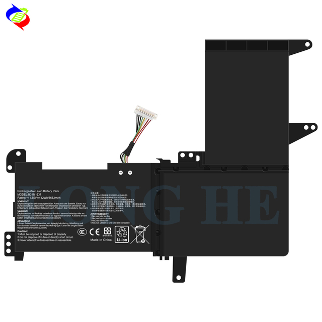 Hot Sale B31N1637 Laptop Battery for ASUS VivoBook S15 S510 S510U S510UA S510UQ X510UF Battery Replacement