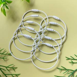 พวงกุญแจลวดโลหะสีสันสดใสพวงกุญแจที่ใส่พวงกุญแจลวดสายเชือกเชือกห่วงล็อคพวงกุญแจเครื่องมือกลางแจ้ง - Product Image 5