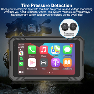 Soporte Desmontable para Motocicleta de 5'' con CarPlay Inalámbrico, Android Auto, Cámara Delantera/Trasera Dual 2K, GPS Impermeable IP67 - Product Image 6