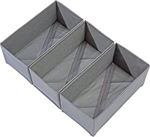 Moderne faltbare rechteckige Sockenschubladen-Aufbewahrung sbox Faltbare Unterwäsche-Trennwand für die Aufbewahrung von Schmink tisch organisatoren - Product Image 2