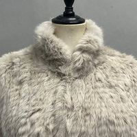Manteau d'hiver en fourrure de lapin véritable à col montant Jancoco pour femmes, veste en fourrure de lapin véritable douce et chaude sur mesure