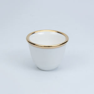 60ML Superbe Espresso Turc Grec En Céramique Café Tasses <span class=keywords><strong>Kawa</strong></span> Gawa 2 Oz Personnalisé Blanc Or Jante Arabe Style Cawa Café Thé Tasses - Product Image 5