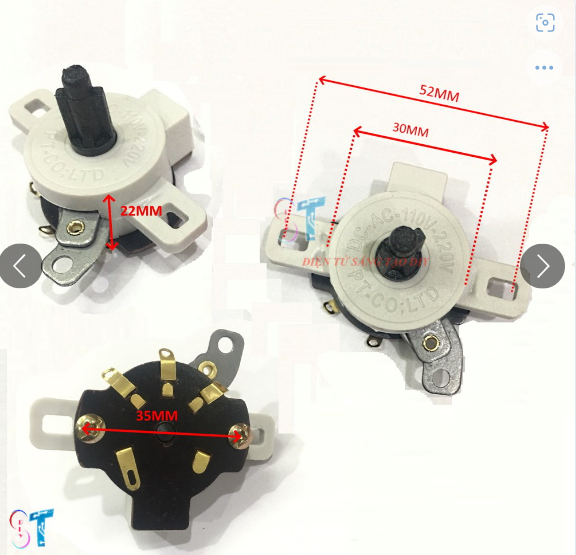 Rotary Switch 10A250V Single Pole 1 2 3 Speed Fan Select Rotary Switch Manufacturer Chin Selector Switch Rotary