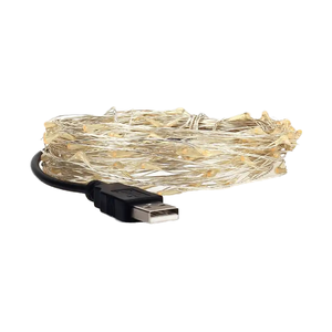 Guirnalda de Luces LED de Alambre de Cobre de 10 Metros, Alimentada por USB 5V, Luces de Navidad de Plástico para Decoración de Interiores - Product Image 4