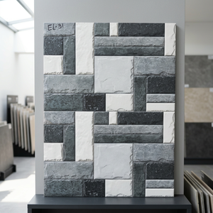 Carreaux muraux en céramique rustique mat 300x600mm avec finition numérique effet relief pour usage extérieur résistant aux acides - Product Image 4