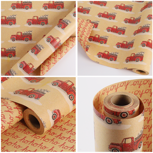 Thickened Matte Craft <b>Paper</b> Double-sided Pattern Red Car Wrapping <b>Paper</b> Factory Direct Party Gift Packaging <b>Paper</b> - Product Image 6