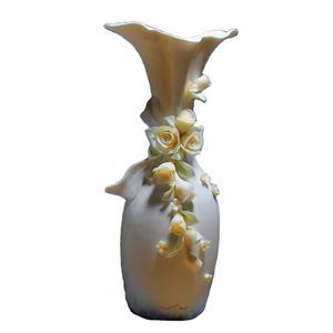 Di colore giallo e <span class=keywords><strong>Rosa</strong></span> Fiore Decorativo <span class=keywords><strong>Vaso</strong></span> di Ceramica <span class=keywords><strong>Vaso</strong></span> Bianco <span class=keywords><strong>Vaso</strong></span> di Ceramica <span class=keywords><strong>Vaso</strong></span> di Fiori per La Decorazione Domestica Soggiorno Ufficio Coperti - Product Image 5