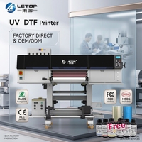 Imprimante jet d'encre numérique LETOP pour étiquettes d'usine, traceur d'impression UV DTF pour autocollants