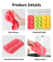 Moule à gâteau en silicone SHUXIN à 6 cavités en forme de citron, jetable, résistant aux hautes températures, écologique, pour la fabrication artisanale de savon et de bonbons