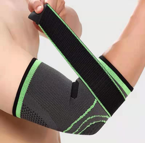 Attelle de coude réglable en nylon et néoprène, soutien de compression antidérapant, bandage écologique pour la protection des blessures et l'exercice physique - Product Image 2