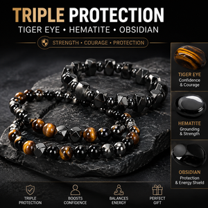 Nuovi Bracciali con Perle di Occhio di Tigre ed <span class=keywords><strong>Ematite</strong></span> da 8mm, Gioielli in Pietra <span class=keywords><strong>Naturale</strong></span> per Uomo e Donna - Product Image 2
