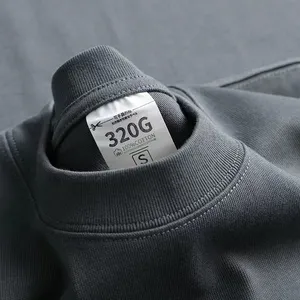 Camiseta de Hombre de Alta Calidad, 320 Gramos, Tejido Sólido 100% Algodón, Corte Regular, Casual, Lisa, Personalizable, al por Mayor - Product Image 2