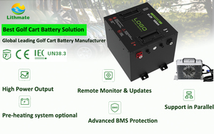 แบตเตอรี่ลิเธียมสำหรับรถกอล์ฟ LiFePO4 <span class=keywords><strong>51</strong></span>.5V 105Ah ชุดอุปกรณ์ครบชุด ขนาดยืดหยุ่น กำลังไฟสูง - Product Image 4