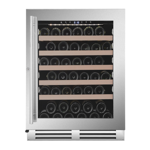 Porte 127L Réfrigérateur à vin Ventilateur de température électronique électrique Refroidissement LED blanche Lumière intérieure VI46S Intégré en acier inoxydable - Product Image 2
