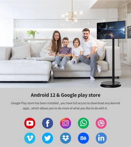 21,5 27 32 pulgadas móvil Smart Tv Stand Follow By Floor Touch Lcd pantalla Tv alimentado por batería 1080P 2K resolución Stand Me quiosco - Product Image 4