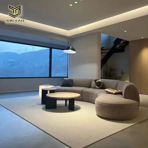 Conjunto de muebles para el hogar de lujo escandinavo moderno, mesas de centro pequeñas Grandes, sofá <span class=keywords><strong>Canapé</strong></span>, combinación de tela, sala de estar de piedra - Product Image 1