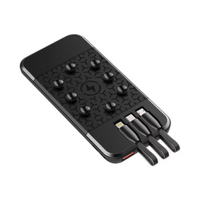 Banque d'alimentation portable dernière génération, mince, 4 en 1, <span class=keywords><strong>PD18W</strong></span>+QC3.0, support de téléphone, charge sans fil rapide, 10000 mAh, ventouse, avec câble intégré - Product Image 1