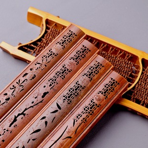 Bamboo Incense Burner Long Hollowed Out Hand Made For Home Religious Use Sandalwood Material - Product Image 2