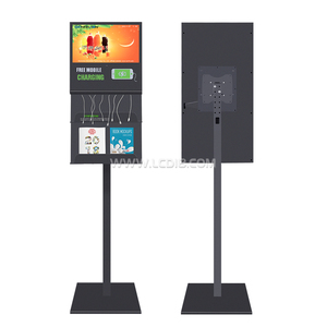 สถานีชาร์จโทรศัพท์มือถือขนาด 21.5 นิ้ว พร้อมชั้นวางหนังสือ ตู้โฆษณา ช่องเสียบ USB สำหรับช้อปปิ้งมอลล์ - Product Image 5