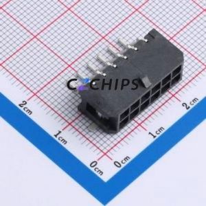 XDWF-C3030WT-2*6P Wire-to-Board Pin Header SMD,P=3mm Connector 2x6P 3mm Horizontal Mount 12P - Product Image 1