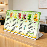 Écran de menu électronique pour salle d'exposition extérieure de 21,5 pouces, édition réseau Android, commande numérique murale pour restaurant, 1 an