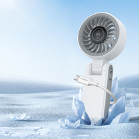 Mini ventilateur portatif à cou pliant à grande vitesse petit ventilateur électrique refroidissement USB ventilateur Turbo portable pliable rechargeable