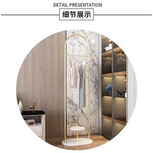 Perchero de ropa para <span class=keywords><strong>Hotel</strong></span>, moderno arco de hierro y mármol, al por menor - Product Image 4