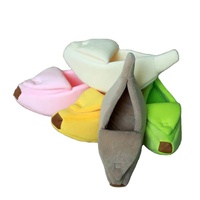 Lit pour chat en forme de banane mignon, lit pour animaux de compagnie, lit douillet pour chat, fournitures pour animaux de compagnie adorables pour chats et chatons