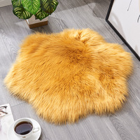 Tapis de luxe doux en fausse laine, antidérapant, pour chaise et canapé, en polyester, pour salon, vente en gros d'usine