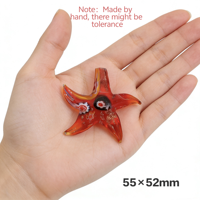Matériel de bricolage en émail de verre motif étoile de mer, style 'Vent d'Océan Créatif', pour boucles d'oreilles, pendentifs, colliers et accessoires vestimentaires, vente en gros