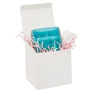 Embalaje Craft Recycled Custom Kraft Paper Cajas Luxury White Caja Gift Candle Packaging Boxes Regalo Para Velas Folding