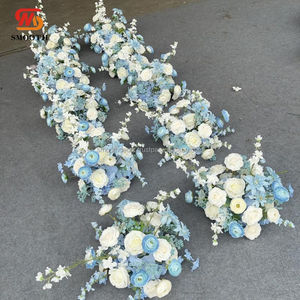 Bola de Flores Artificiales para Boda al por Mayor SMOOTH, Azul Marino, 1.8-2.4m, Diseño Asimétrico Irregular, Rosa de Seda Artificial para Navidad - Product Image 6